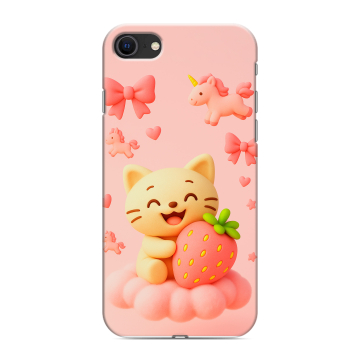 Силиконовый чехол на Iphone SE (2020) с принтом для девочек