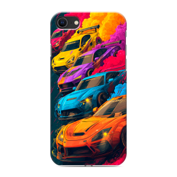 Силиконовый чехол на Iphone SE (2020) с принтом Тачки