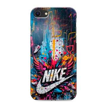 Силиконовый чехол на Iphone SE (2020) с принтом Nike Найк Силиконовый чехол на Iphone SE (2020) с принтом Nike Найк