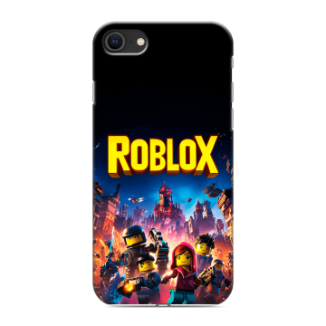 Силиконовый чехол на Iphone SE (2020) с принтом Roblox Роблокс