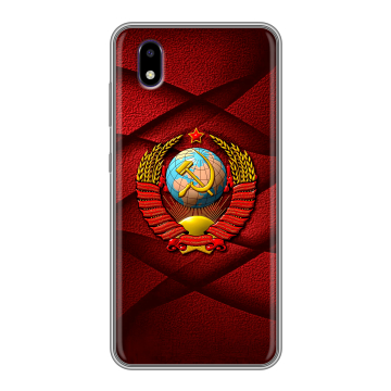 Силиконовый чехол на ZTE Blade A3 (2020) с принтом Герб СССР Силиконовый чехол на ZTE Blade A3 (2020) с принтом Герб СССР