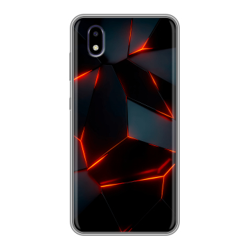 Силиконовый чехол на ZTE Blade A3 (2020) с принтом Яркие абстракции Силиконовый чехол на ZTE Blade A3 (2020) с принтом Яркие абстракции