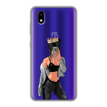 Силиконовый чехол на ZTE Blade A3 (2020) с принтом Женские принты Силиконовый чехол на ZTE Blade A3 (2020) с принтом Женские принты