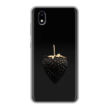 Силиконовый чехол на ZTE Blade A3 (2020) с принтом Черная клубника Силиконовый чехол на ZTE Blade A3 (2020) с принтом Черная клубника