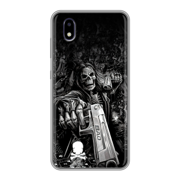 Силиконовый чехол на ZTE Blade A3 (2020) с принтом Скелет Силиконовый чехол на ZTE Blade A3 (2020) с принтом Скелет
