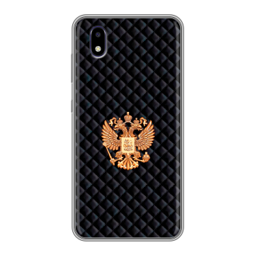 Силиконовый чехол на ZTE Blade A3 (2020) с принтом Герб России принт