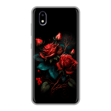Силиконовый чехол на ZTE Blade A3 (2020) с принтом Розы красные