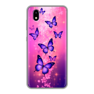 Силиконовый чехол на ZTE Blade A3 (2020) с принтом Бабочки