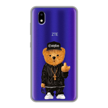 Силиконовый чехол на ZTE Blade A3 (2020) с принтом Мишка Силиконовый чехол на ZTE Blade A3 (2020) с принтом Мишка