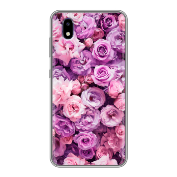 Силиконовый чехол на ZTE Blade A3 (2020) с принтом лавандовые розы