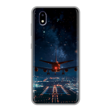 Силиконовый чехол на ZTE Blade A3 (2020) с принтом самолет Силиконовый чехол на ZTE Blade A3 (2020) с принтом самолет