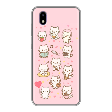 Силиконовый чехол на ZTE Blade A3 (2020) с принтом Hello Kitty Хелоу Кити
