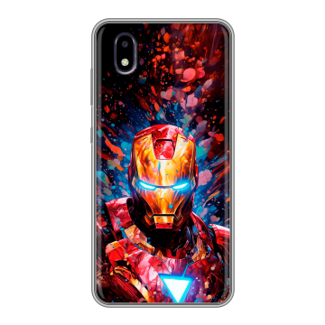 Силиконовый чехол на ZTE Blade A3 (2020) с принтом Железный человек Ironman