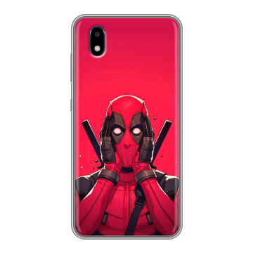 Силиконовый чехол на ZTE Blade A3 (2020) с принтом Дедпул Deadpool