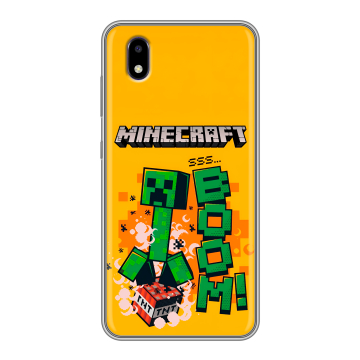 Силиконовый чехол на ZTE Blade A3 (2020) с принтом Майнкрафт Minecraft