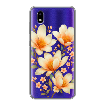 Силиконовый чехол на ZTE Blade A3 (2020) с принтом Цветы