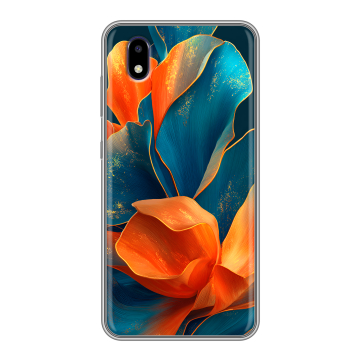 Силиконовый чехол на ZTE Blade A3 (2020) с принтом Цветы
