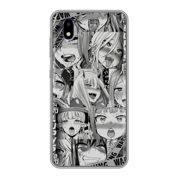 Силиконовый чехол на ZTE Blade A3 (2020) с принтом Ahegao Ахегао Аниме
