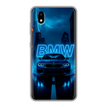 Силиконовый чехол на ZTE Blade A3 (2020) с принтом BMW БМВ