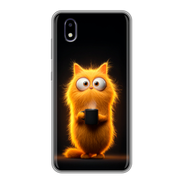 Силиконовый чехол на ZTE Blade A3 (2020) с принтом Смешной кот