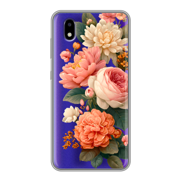 Силиконовый чехол на ZTE Blade A3 (2020) с принтом цветы