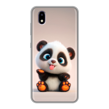 Силиконовый чехол на ZTE Blade A3 (2020) с принтом милая панда