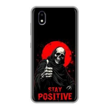 Силиконовый чехол на ZTE Blade A3 (2020) с принтом смешной скелет