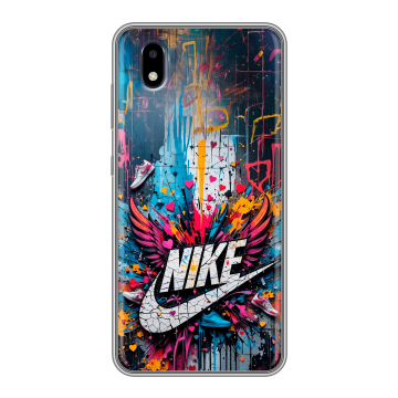 Силиконовый чехол на ZTE Blade A3 (2020) с принтом Nike Найк