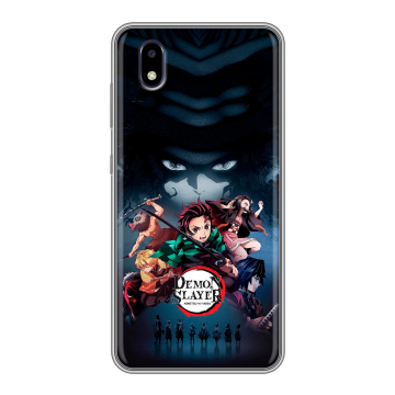 Силиконовый чехол на ZTE Blade A3 (2020) с принтом Demon Slayer Клинок рассекающий демонов