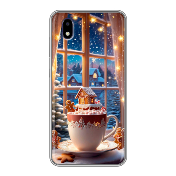 Силиконовый чехол на ZTE Blade A3 (2020) с принтом Новый год