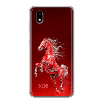 Силиконовый чехол на ZTE Blade A3 (2020) с принтом Новый год