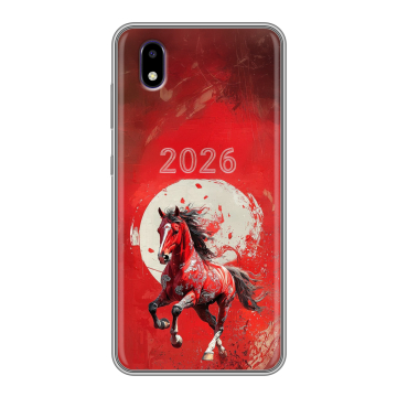 Силиконовый чехол на ZTE Blade A3 (2020) с принтом Новый год
