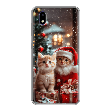 Силиконовый чехол на ZTE Blade A3 (2020) с принтом Новый год