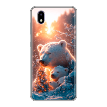 Силиконовый чехол на ZTE Blade A3 (2020) с принтом Новый год