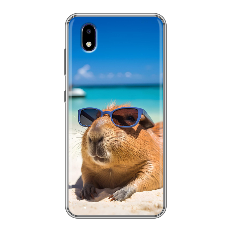 Силиконовый чехол на ZTE Blade A3 (2020) с принтом Капибара Силиконовый чехол на ZTE Blade A3 (2020) с принтом Капибара
