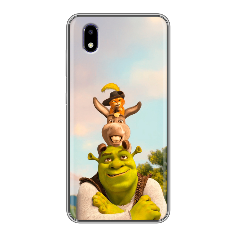 Силиконовый чехол на ZTE Blade A3 (2020) с принтом Шрек Shrek Силиконовый чехол на ZTE Blade A3 (2020) с принтом Шрек Shrek