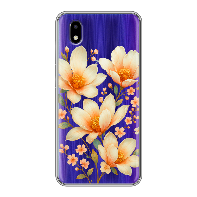 Силиконовый чехол на ZTE Blade A3 (2020) с принтом Цветы Силиконовый чехол на ZTE Blade A3 (2020) с принтом Цветы