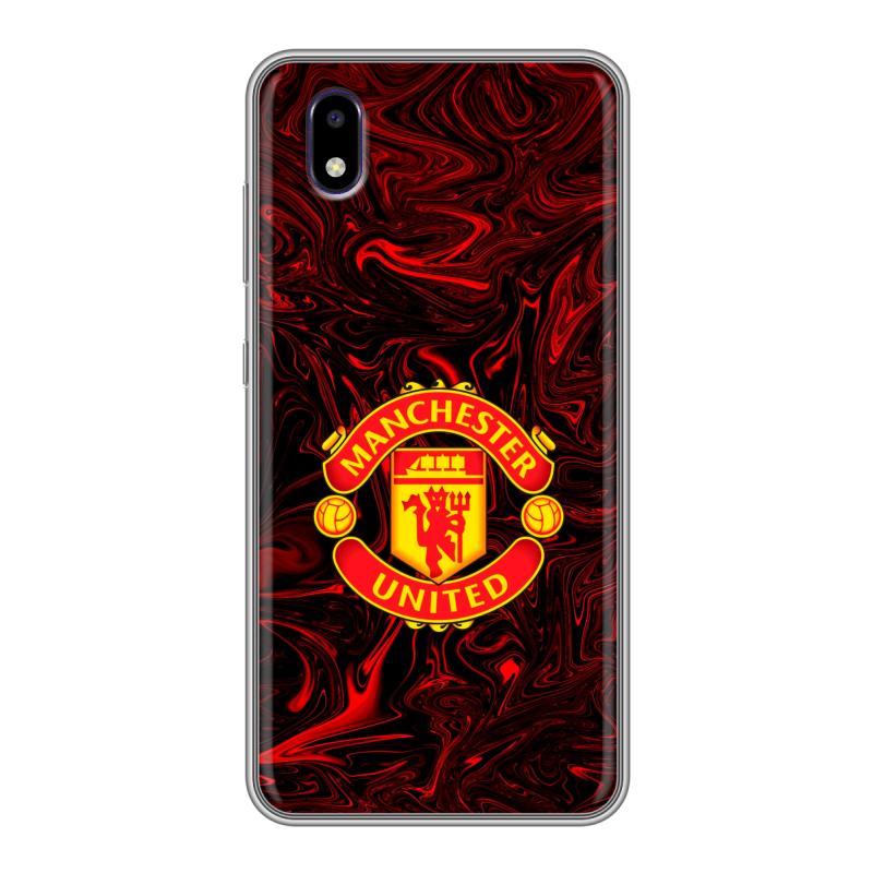 Силиконовый чехол на ZTE Blade A3 (2020) с принтом Manchester United Силиконовый чехол на ZTE Blade A3 (2020) с принтом Manchester United