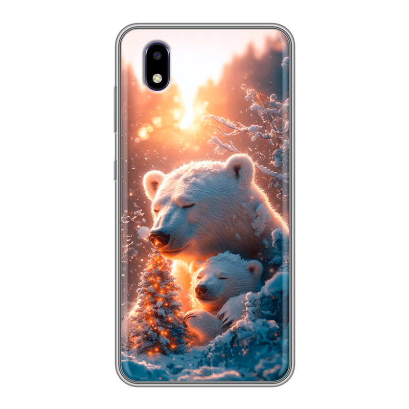 Силиконовый чехол на ZTE Blade A3 (2020) с принтом Новый год Силиконовый чехол на ZTE Blade A3 (2020) с принтом Новый год