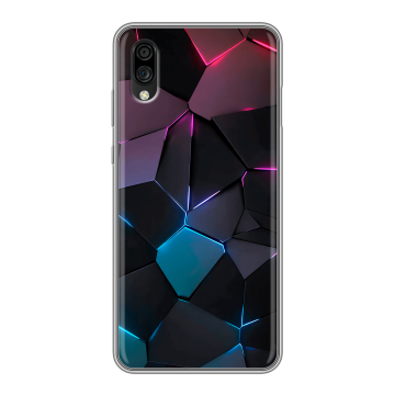 Силиконовый чехол на ZTE Blade A5 (2020) с принтом Геометрия неона Силиконовый чехол на ZTE Blade A5 (2020) с принтом Геометрия неона