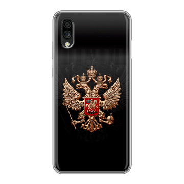 Силиконовый чехол на ZTE Blade A5 (2020) с принтом Герб России Силиконовый чехол на ZTE Blade A5 (2020) с принтом Герб России
