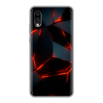 Силиконовый чехол на ZTE Blade A5 (2020) с принтом Яркие абстракции Силиконовый чехол на ZTE Blade A5 (2020) с принтом Яркие абстракции
