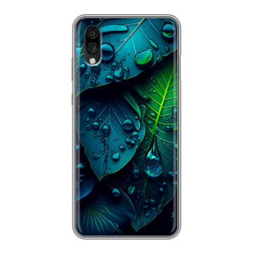 Силиконовый чехол на ZTE Blade A5 (2020) с принтом Листья Силиконовый чехол на ZTE Blade A5 (2020) с принтом Листья