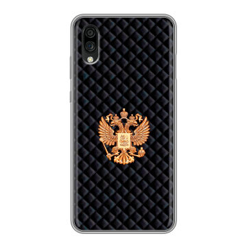 Силиконовый чехол на ZTE Blade A5 (2020) с принтом Герб России принт Силиконовый чехол на ZTE Blade A5 (2020) с принтом Герб России принт