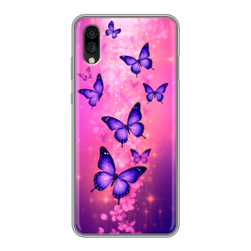 Силиконовый чехол на ZTE Blade A5 (2020) с принтом Бабочки Силиконовый чехол на ZTE Blade A5 (2020) с принтом Бабочки