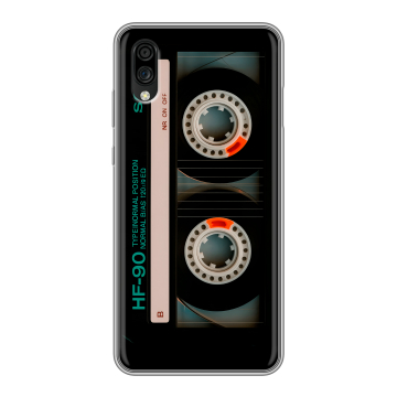 Силиконовый чехол на ZTE Blade A5 (2020) с принтом Кассета Силиконовый чехол на ZTE Blade A5 (2020) с принтом Кассета