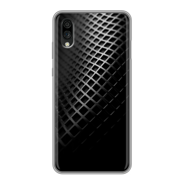 Силиконовый чехол на ZTE Blade A5 (2020) с принтом Текстура металла Силиконовый чехол на ZTE Blade A5 (2020) с принтом Текстура металла