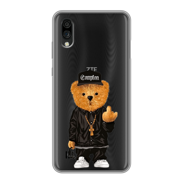 Силиконовый чехол на ZTE Blade A5 (2020) с принтом Плюшевый медведь Силиконовый чехол на ZTE Blade A5 (2020) с принтом Плюшевый медведь