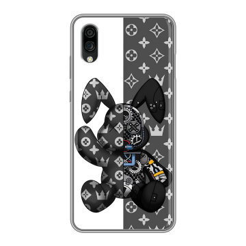 Силиконовый чехол на ZTE Blade A5 (2020) с принтом Луи робот Силиконовый чехол на ZTE Blade A5 (2020) с принтом Луи робот