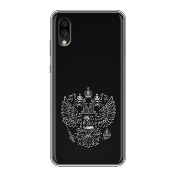 Силиконовый чехол на ZTE Blade A5 (2020) с принтом Герб России Силиконовый чехол на ZTE Blade A5 (2020) с принтом Герб России